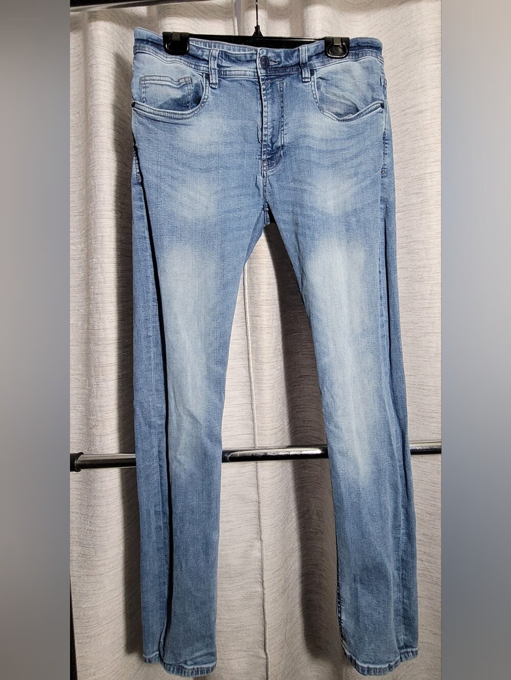 Buffalo David Bitton Light Blue Slim Straight Jeans 34x32